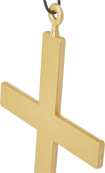 Smiffys PVC Monks Cross, Gold