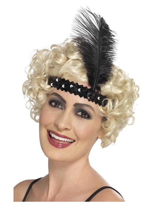 Smiffys Flapper Headband, Black