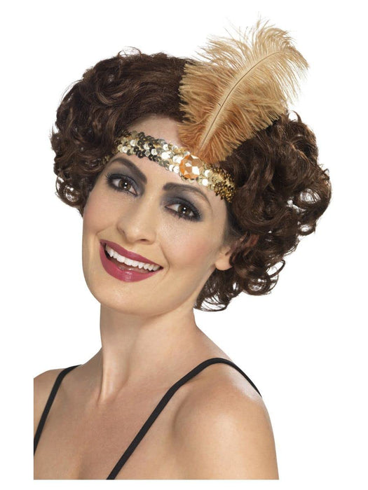 Smiffys Flapper Headband, Gold