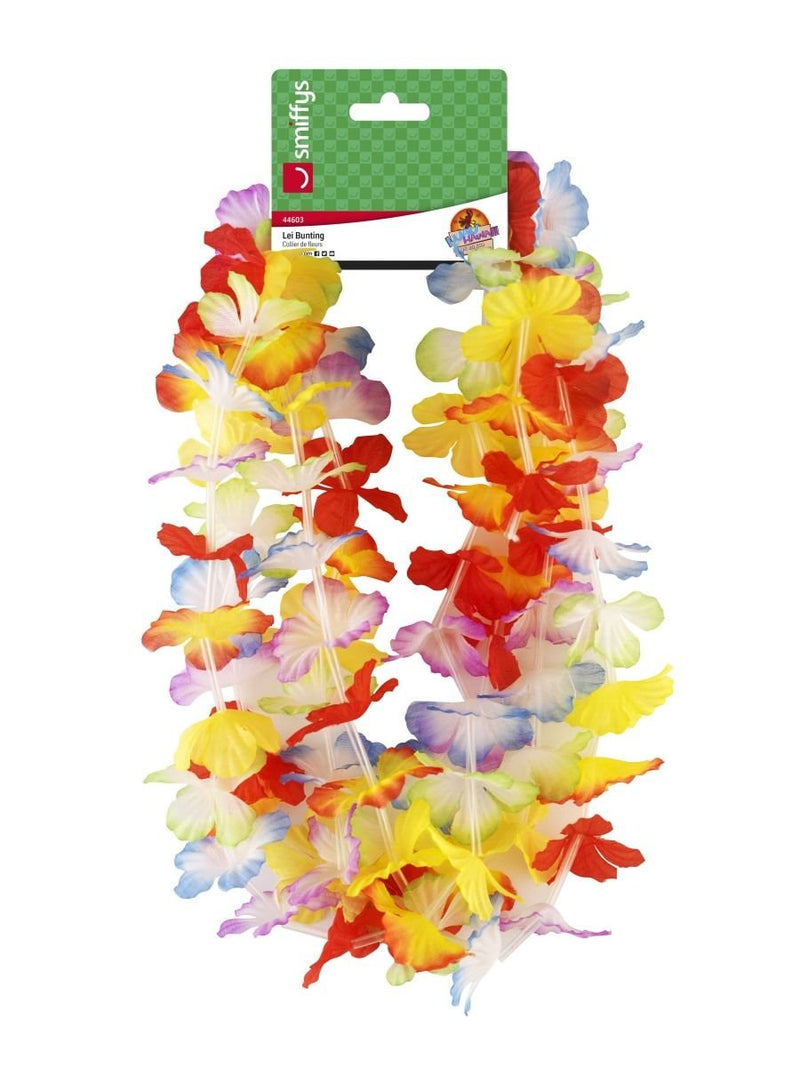 Smiffys Hawaiian Bunting, Multi-Coloured