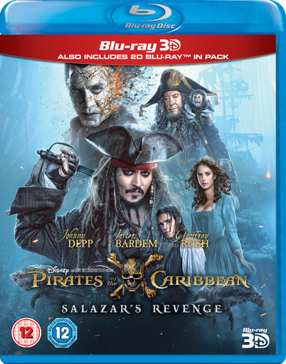 Pirates of the Caribbean: Salazar's Revenge (3D) [Blu-ray] [2017] [Region Free]