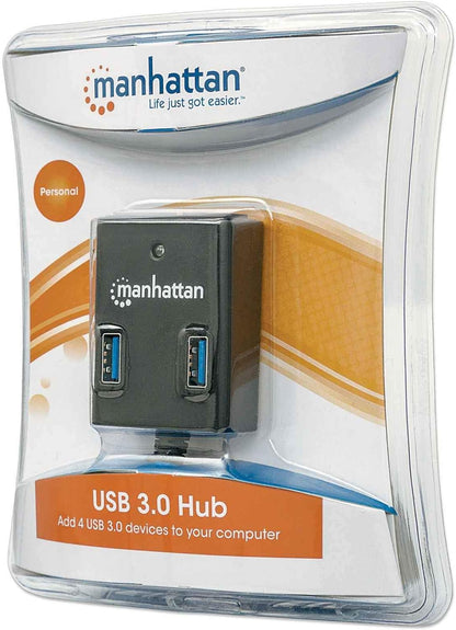 Manhattan - Hub USB 3.0 4 Porte Nero