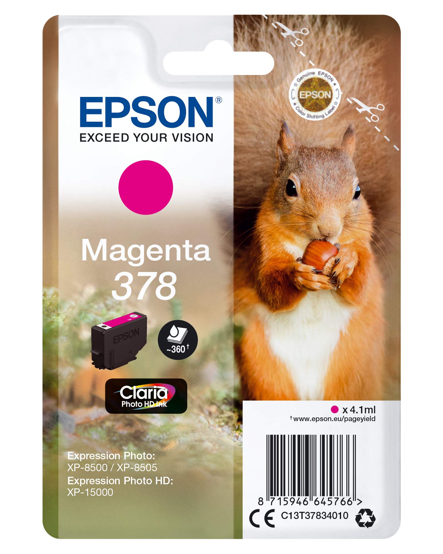 EPSON Tinte 378 M T37834