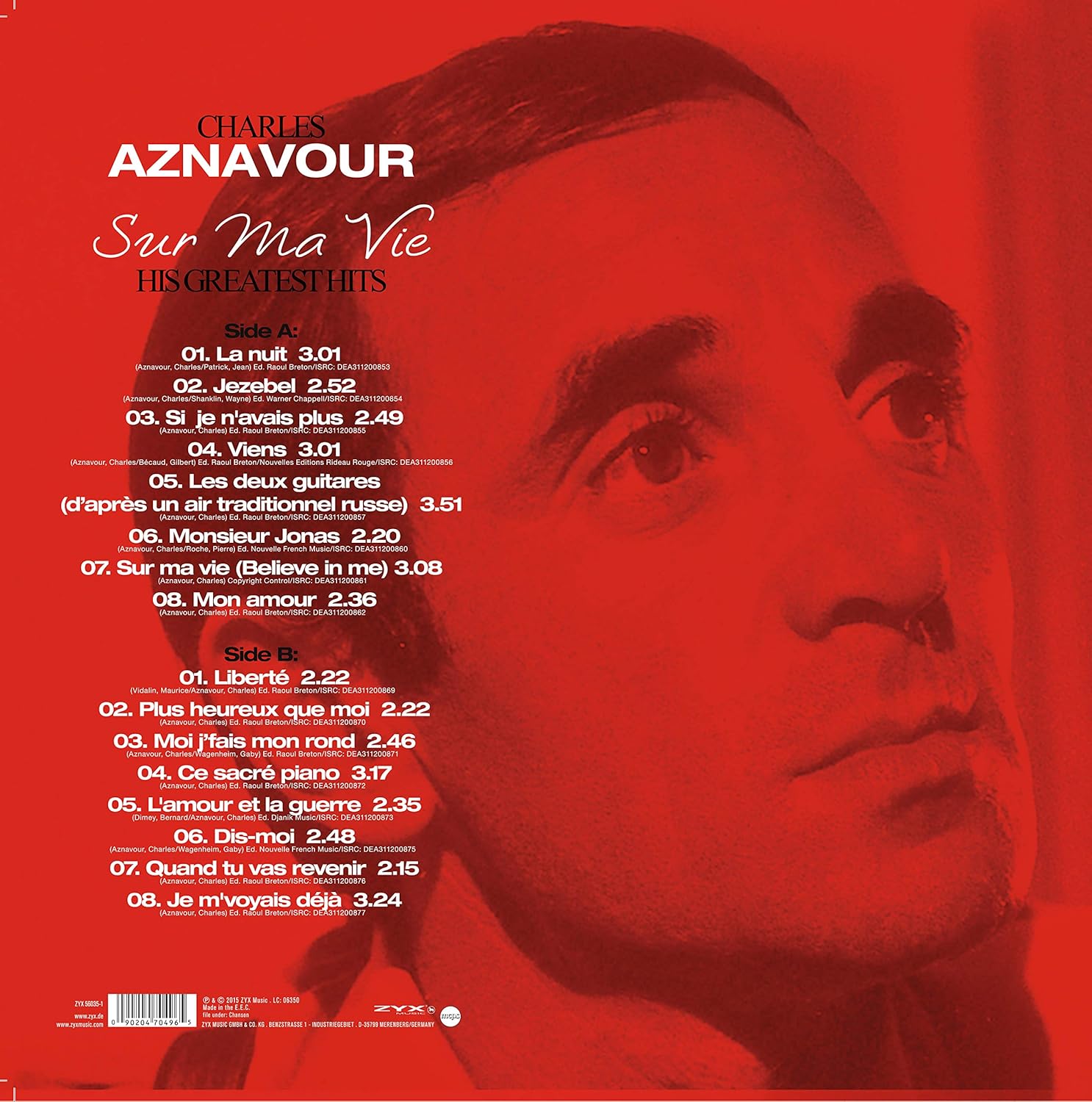 Sur Ma Vie - His Greatest Hits