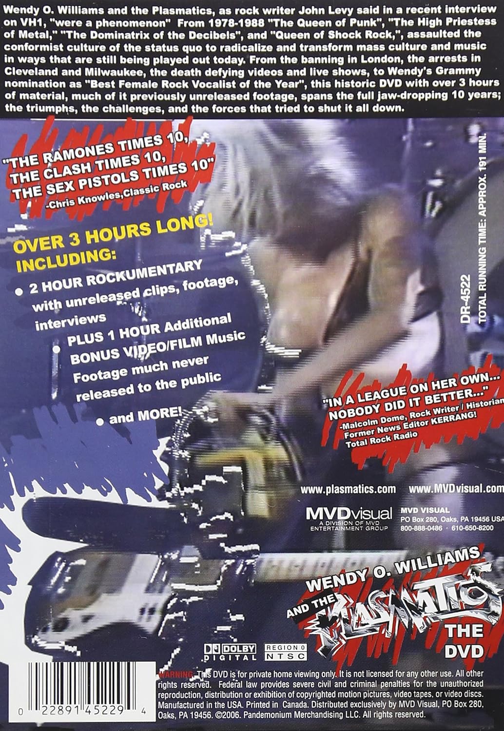 Wendy O. Williams and the Plasmatics: 10 Years of The...