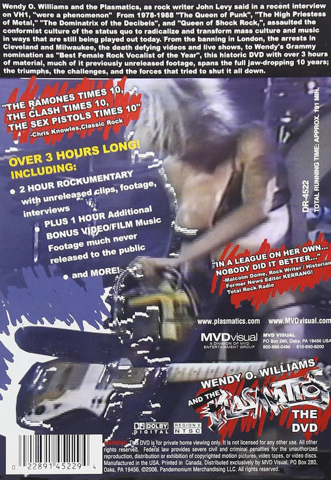 Wendy O. Williams and the Plasmatics: 10 Years of The...