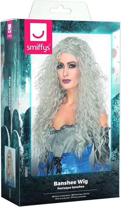 Smiffys Banshee Wig, Grey