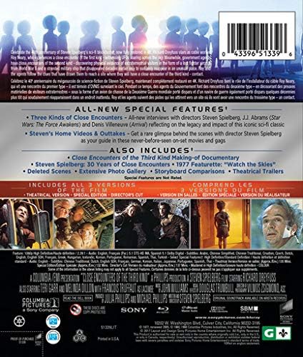 Close Encounters Of The Third Kind Anniversary Edition (2 Discs) Bilingual