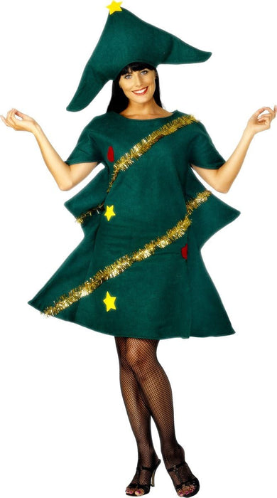 Smiffys Adult Christmas Tree Costume Dress