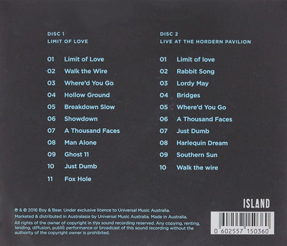 Limit Of Love Australian Tour Edition