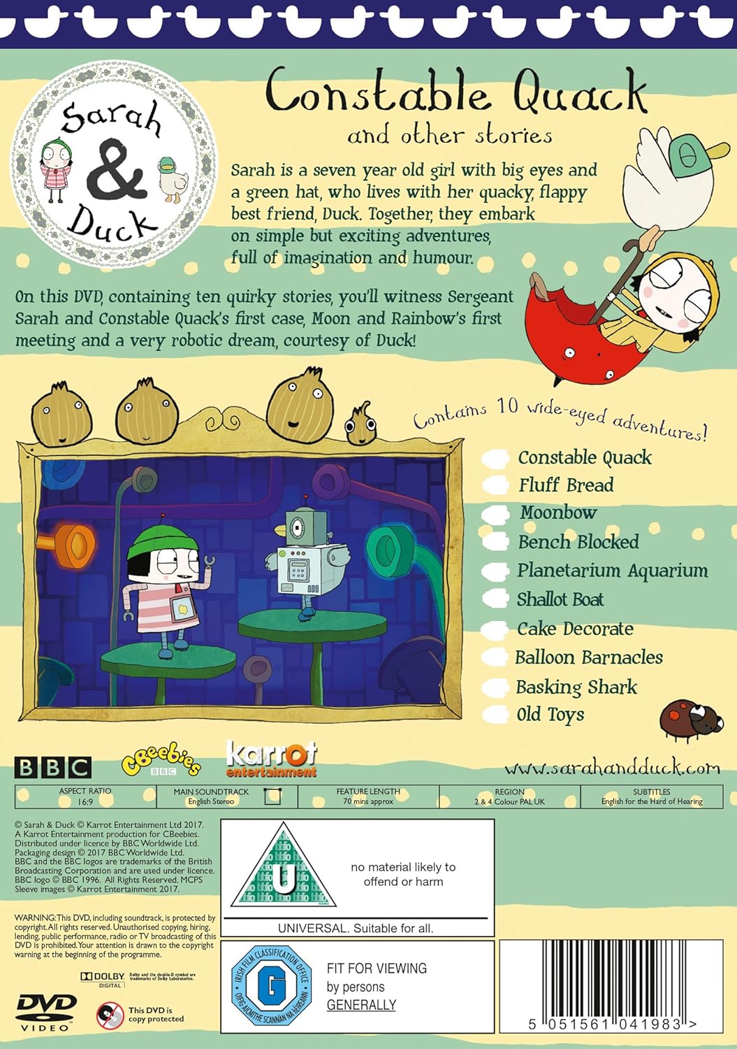 Sarah & Duck: Constable Quack And Other Stories