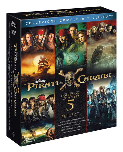 pirati dei caraibi collection 1-5 (5 blu-ray) box set BluRay Italian Import