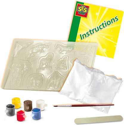 SES Creative 1132 Casting & Painting Animals, Mixed Colours, for 5 years to 9 years