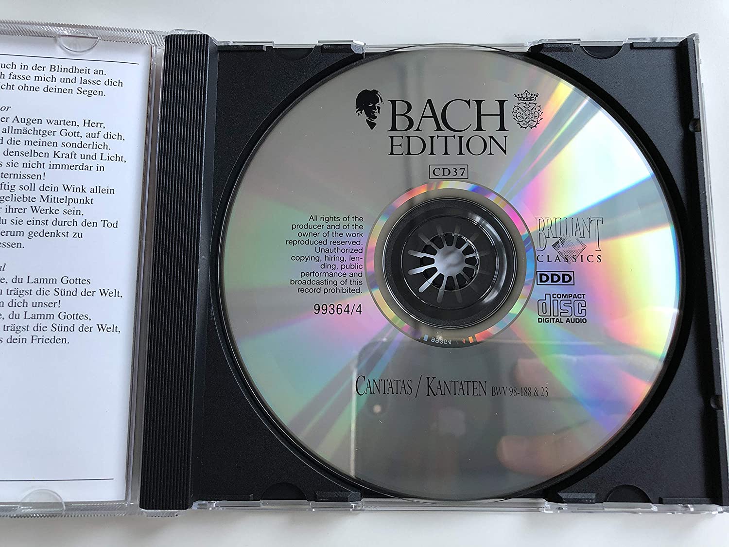 Bach Edition: Cantatas BWV 98, 188, 23 / Leusink
