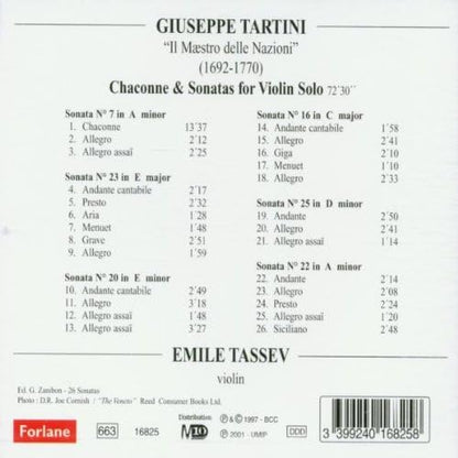 Chaconne & Sonatas For Violin