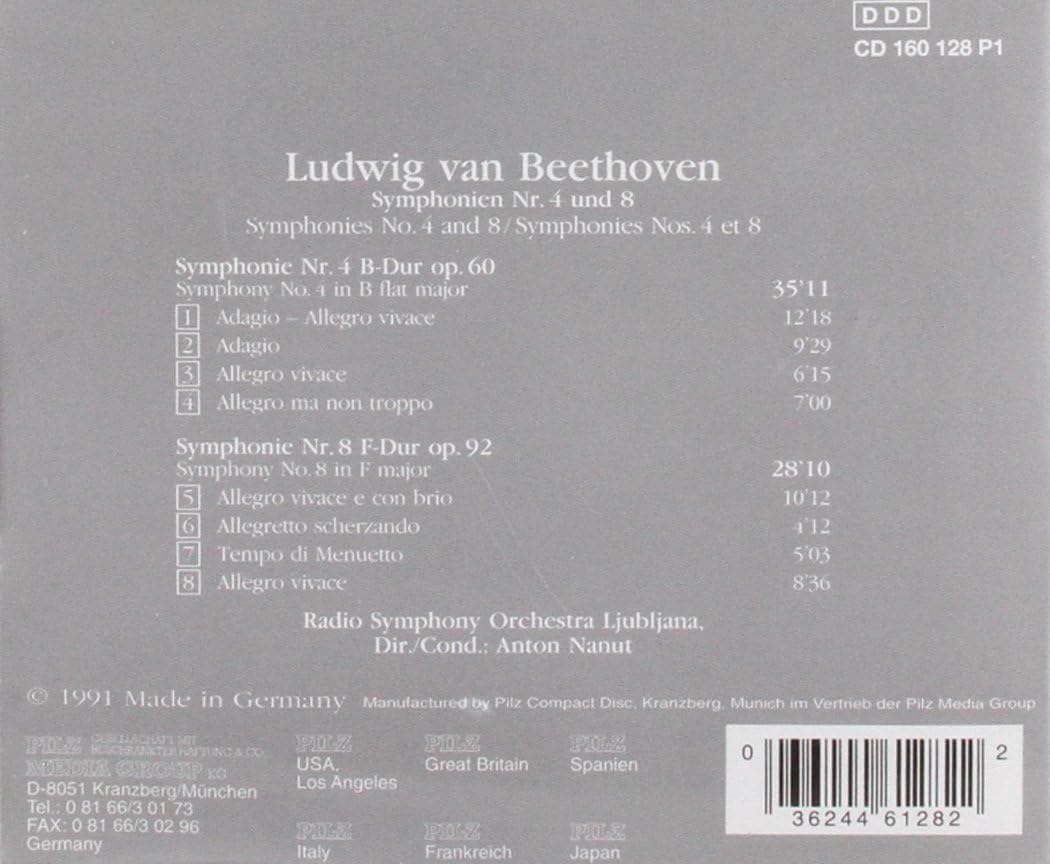 Symphonies 4 & 8