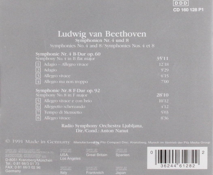 Symphonies 4 & 8