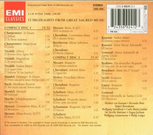 Passage to Paradise - 33 Highlights From Great Sacred Music