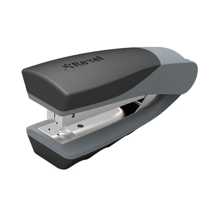 Rexel Centor Half Strip Stapler, 25 Sheet Capacity, Metal Body, Silver/Black, 2100595