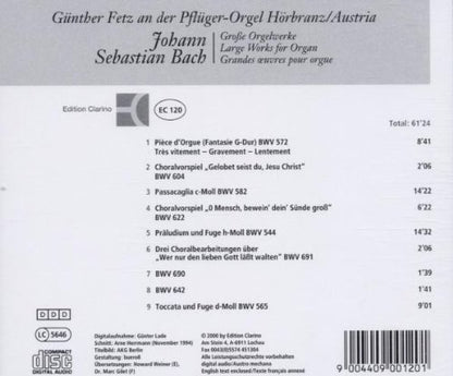 Gunter Fetz Spielt Johann Sebastian Bach