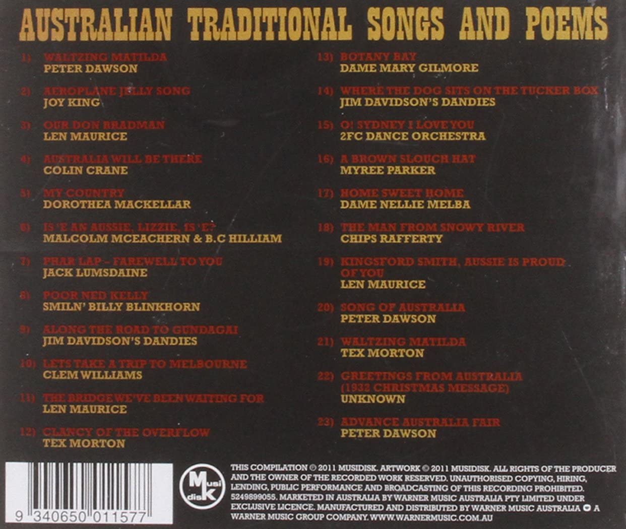 Australian Traditional Songs