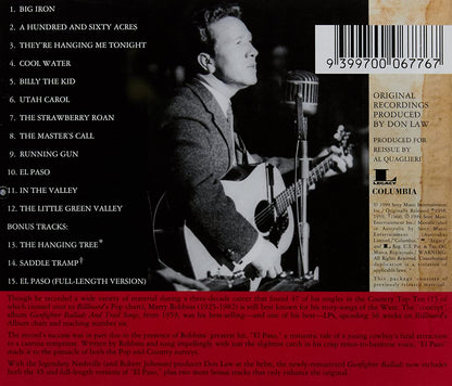 Gunfighter Ballads and Trail Songs CD