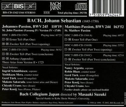 Passions, The (Suzuki, Bach-collegium Japan)