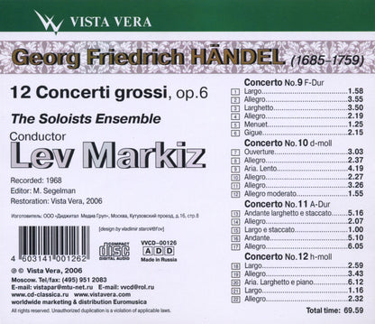 Gf Haendel - 12 Concerti Grossi, Op