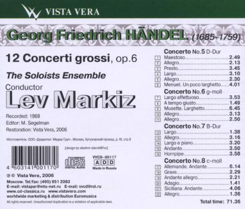 12 Concerti Grossi Op.6