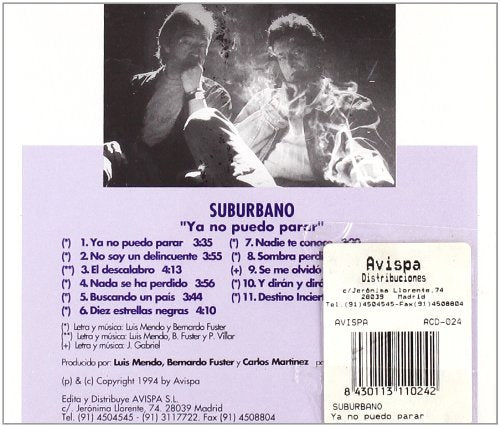 Suburbano-Ya No Puedo Parar
