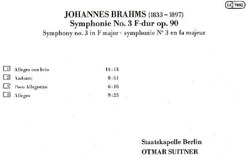 Hochwertige 3 CD Geschenkbox von Ars Vivendi: BRAHMS: SINFONIEN 1-3