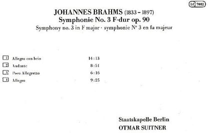 Hochwertige 3 CD Geschenkbox von Ars Vivendi: BRAHMS: SINFONIEN 1-3