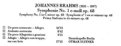 Hochwertige 3 CD Geschenkbox von Ars Vivendi: BRAHMS: SINFONIEN 1-3