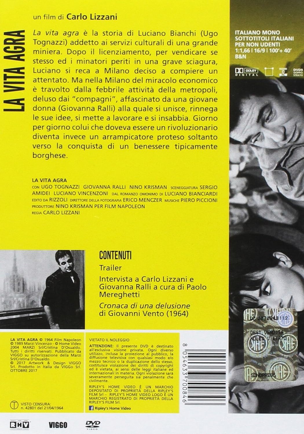 la vita agra DVD Italian Import