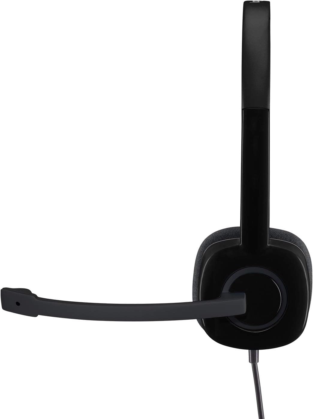 Logitech H151 Wired Headset, Stereo Headphones with Rotating Noise-Cancelling Microphone, 3.5 mm Audio Jack, In-Line Controls, PC/Mac/Laptop/Tablet/Smartphone