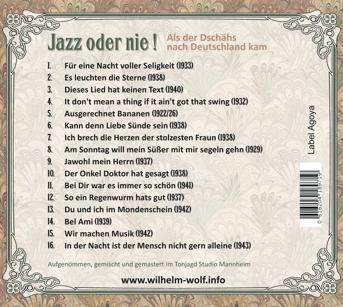 Jazz Oder Nie Als der Dschähs Nach Deutschland Kam