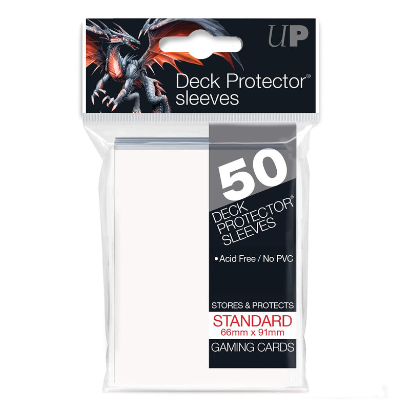 Ultra Pro White Deck Protectors. Standard Size. (50)
