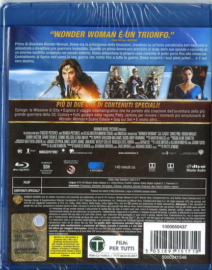 wonder woman - blu ray BluRay Italian Import