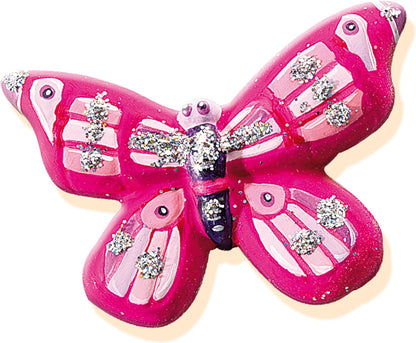 SES Creative 01131 Children's Butterfly Glitter Casting and Painting Set, for 5 years to 9 years , Black