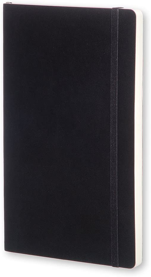 Moleskine Classic Dotted Paper Notebook, Soft Cover and Elastic Closure Journal, Color Black, Size Large 13 x 21 A5- 192 Pages Black Large Dotted
