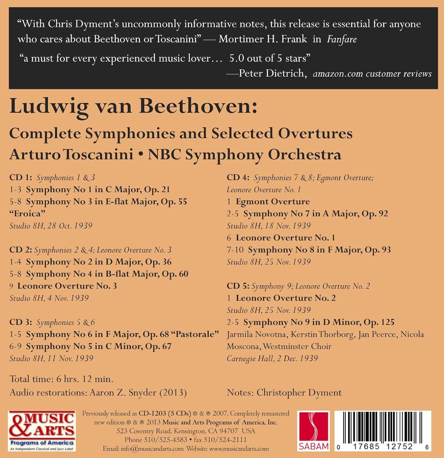 Ludwig Van Beethoven: Complete Symphonies and Selected Overtures
