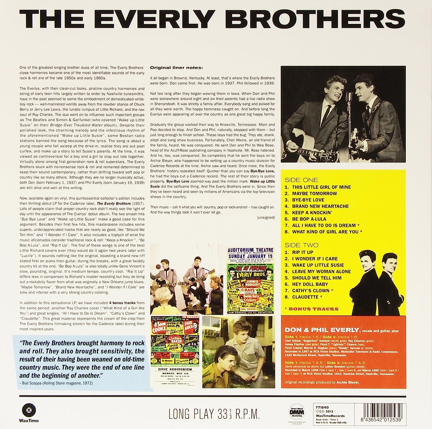 The Everly Brothers + 4 bonus tracks