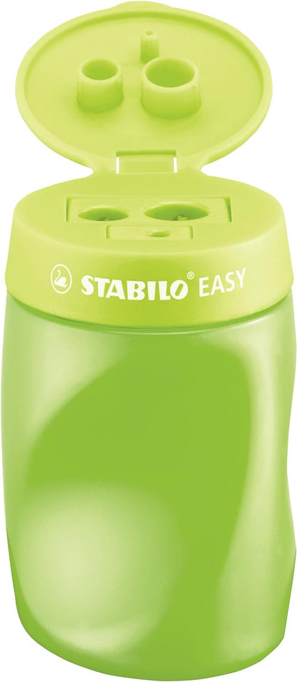 Ergonomic Container Sharpener - STABILO EASYsharpener - 3 in 1 - Right-Handed - Green