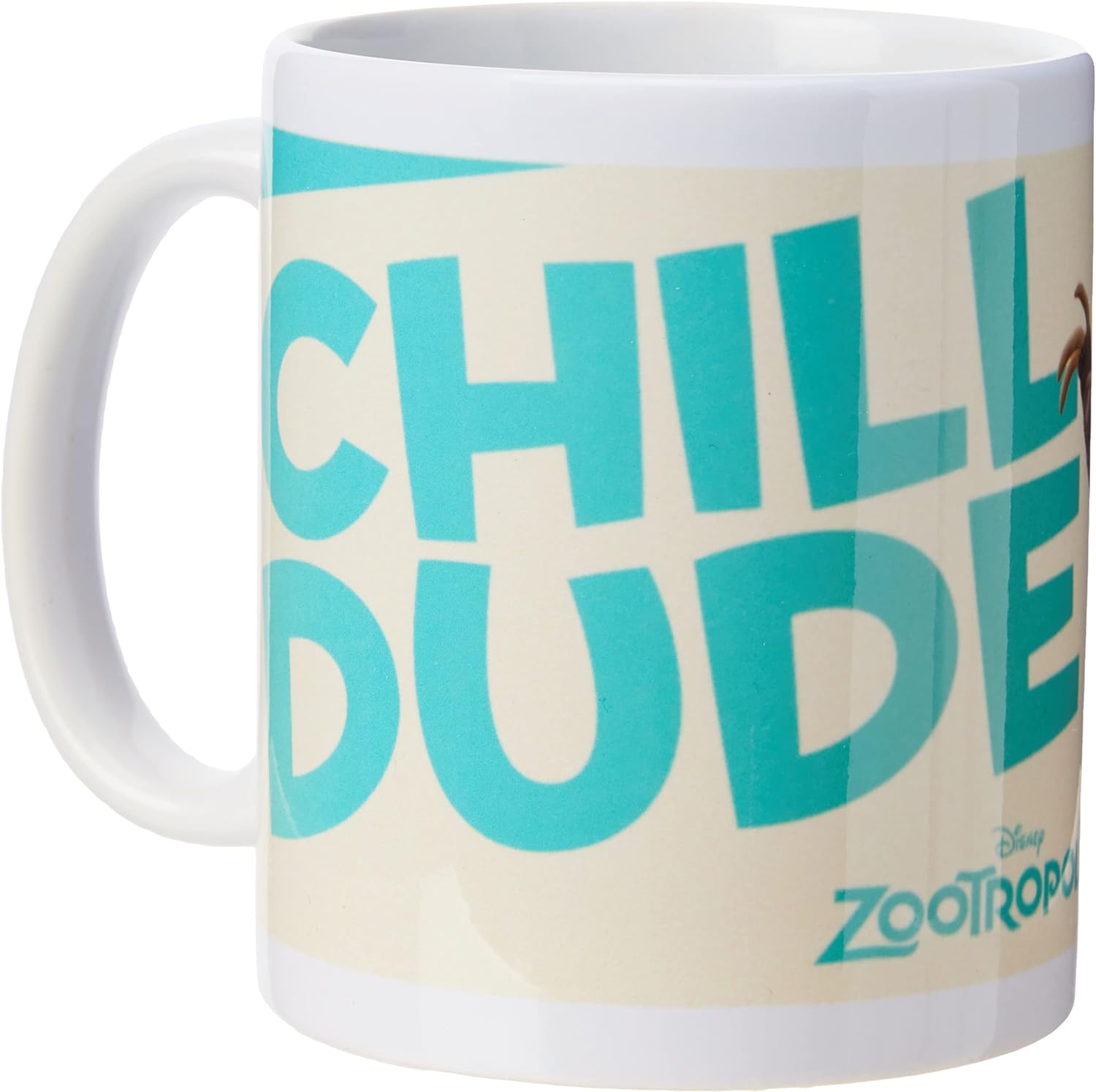 Zootropolis MG23918 Chill Dude Ceramic Mug, Multicoloured, 7.9x11x9.3 cm