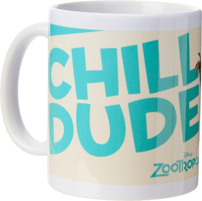Zootropolis MG23918 Chill Dude Ceramic Mug, Multicoloured, 7.9x11x9.3 cm