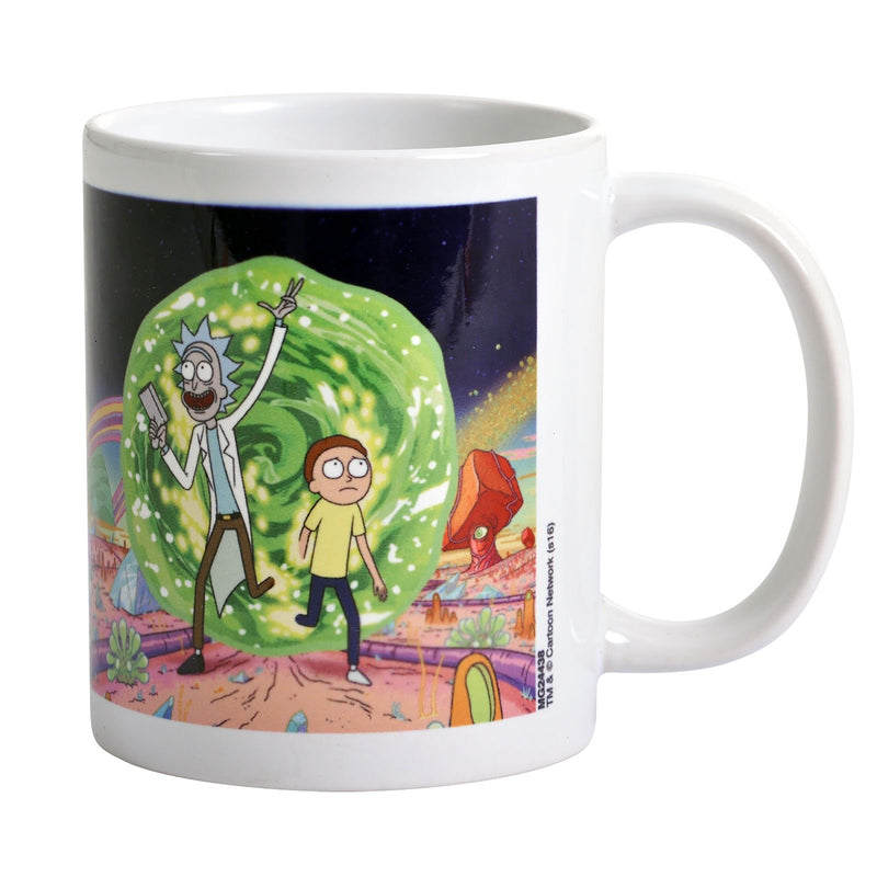 Rick and Morty Kaffeebecher Portal weiß, 1 Stück (1er Pack