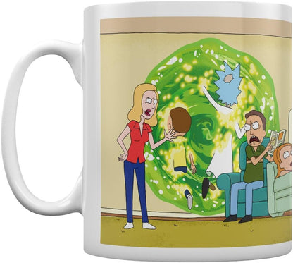Rick and Morty Kaffeebecher Portal weiß, 1 Stück (1er Pack