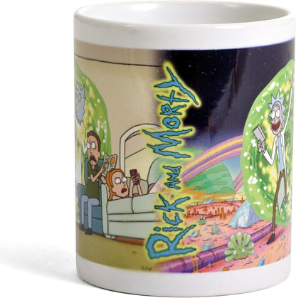 Rick and Morty Kaffeebecher Portal weiß, 1 Stück (1er Pack