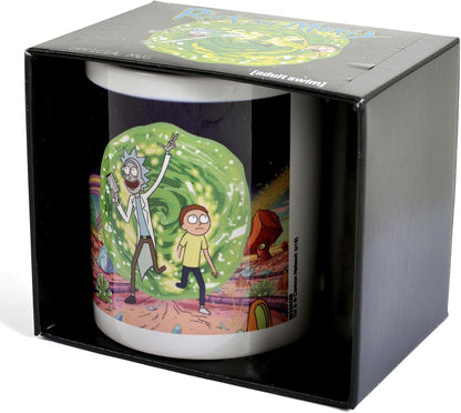 Rick and Morty Kaffeebecher Portal weiß, 1 Stück (1er Pack