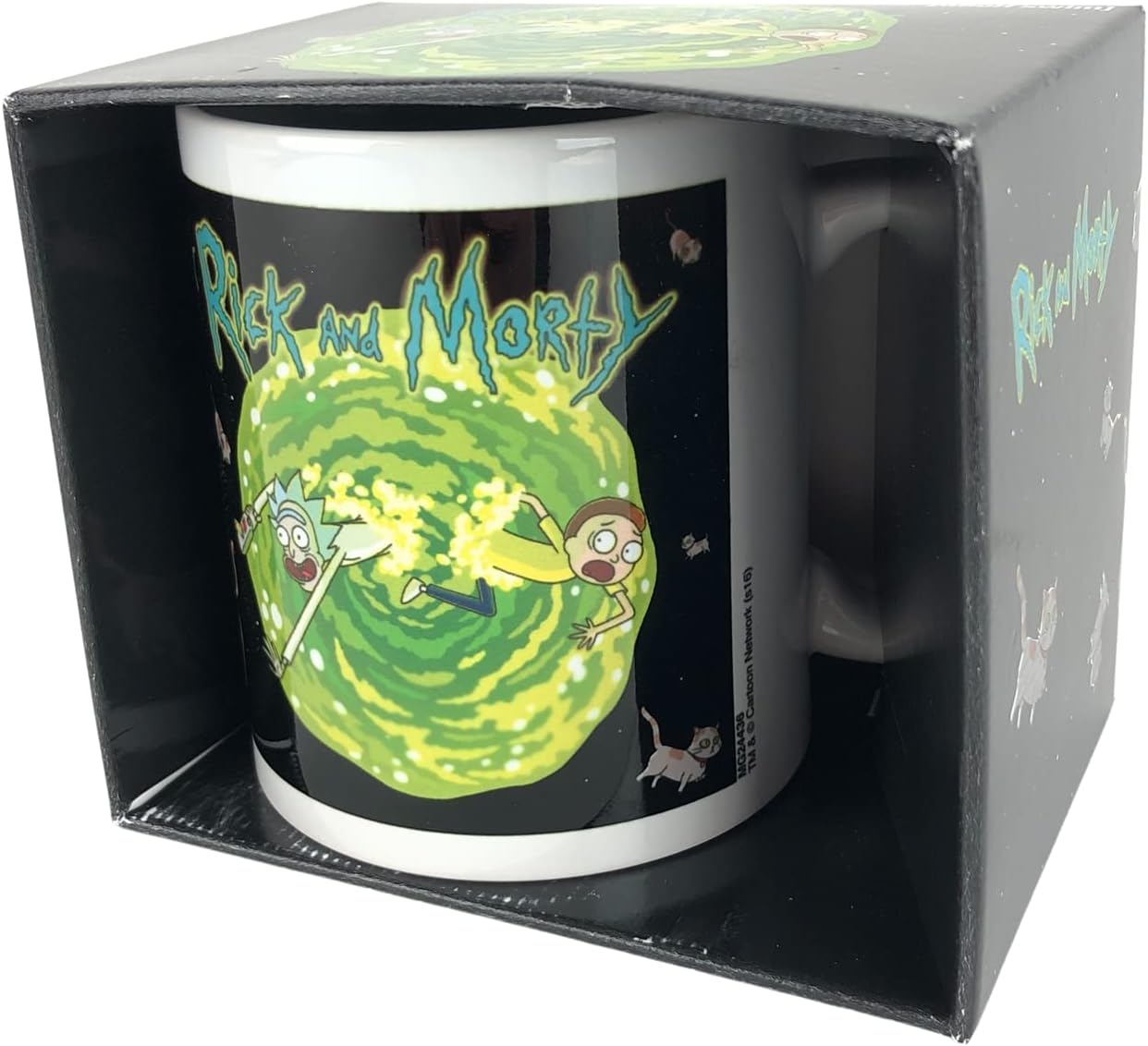 Pyramid International Rick & Morty Floating Cat Dimension Ceramic Mug Taza, Multicolor, 1 Count (Pack of 1